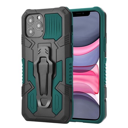 DREAM WIRELESS Dream Wireless FTCIP1267-CLIP-MG The Pocket Clipper 3-In-1 Metal Case for iPhone 12 Pro Max 6.7 - Midnight Green & Black FTCIP1267-CLIP-MG